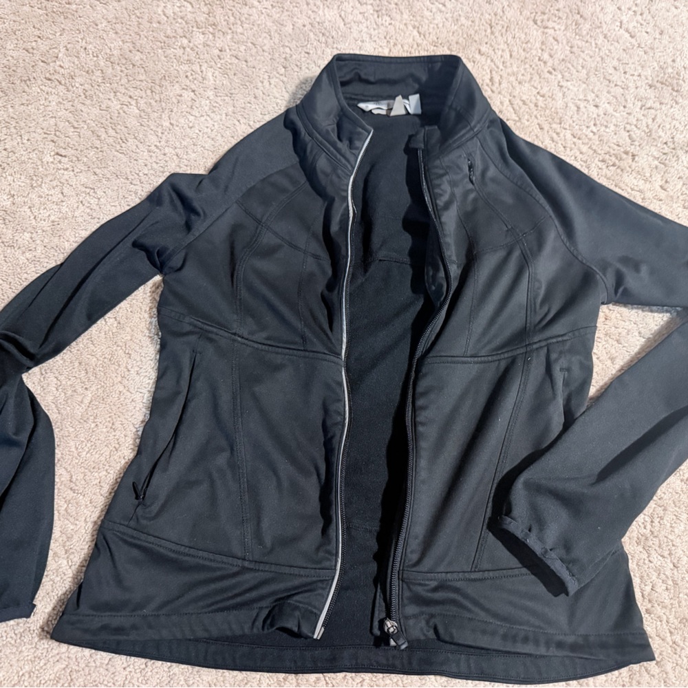 Athleta Black Zip-Up Jacket